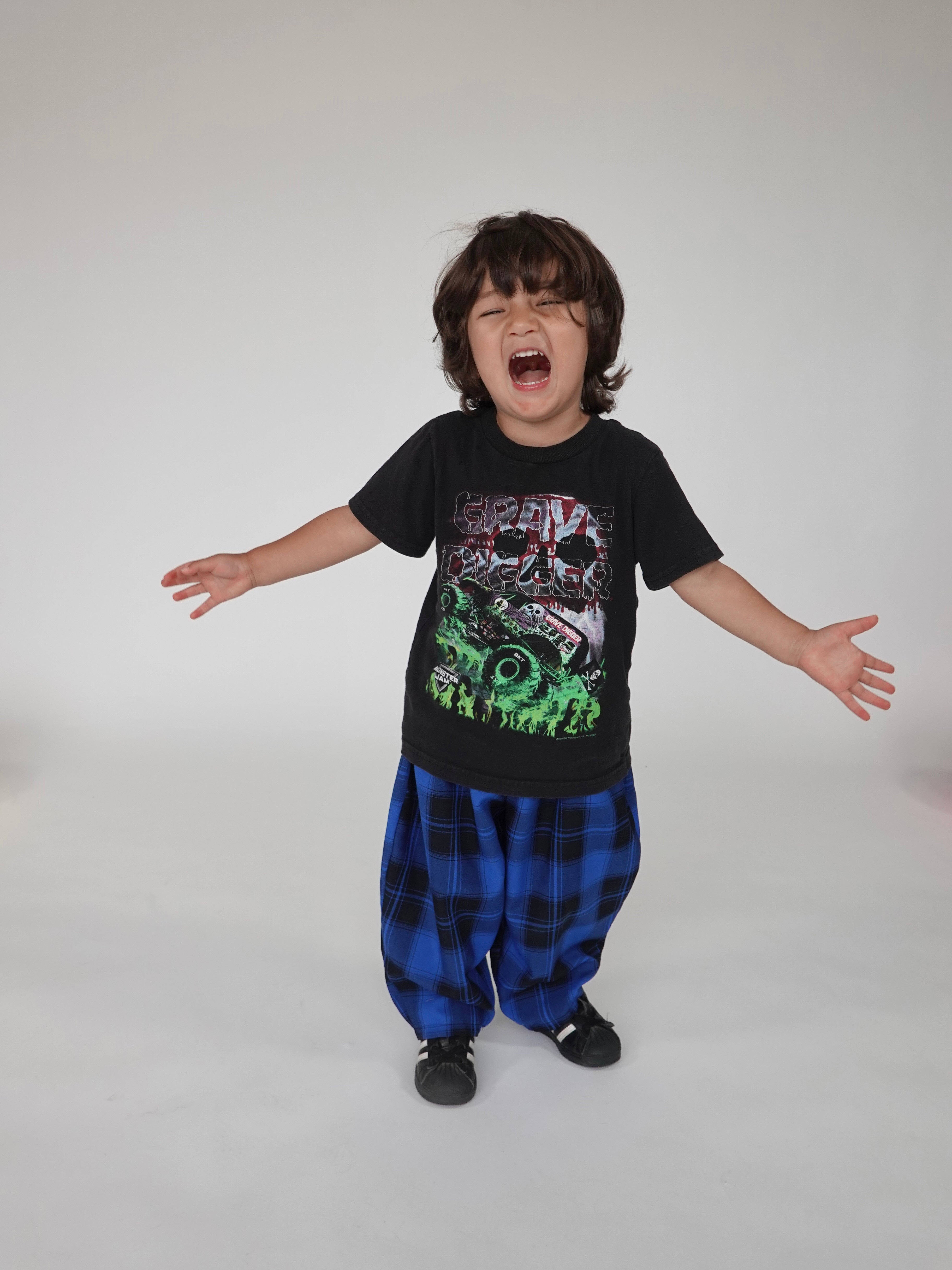 Electric Blue Plaid Pant
